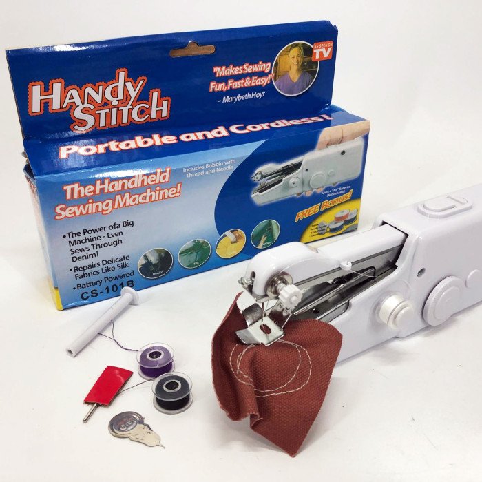 Портативна міні-швейна машинка HANDY SWITCH CS-101B, Ручна швейна машинка зручна компактна