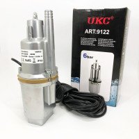 Насос вібраційний 0.25кВт, H 75м, Q 18л/хв, Ø100мм, 10м кабелю, верхній забір