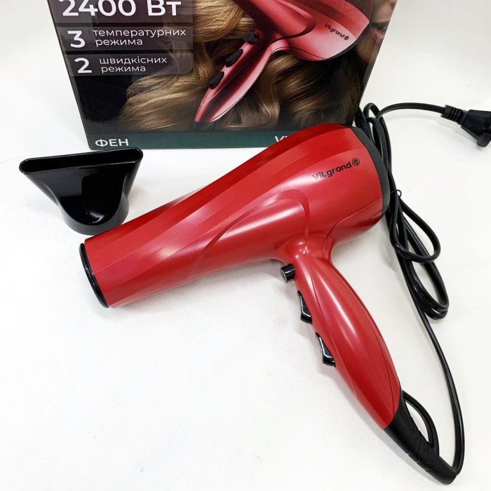 Фен Vilgrand VHD-2430 Колір: червоний