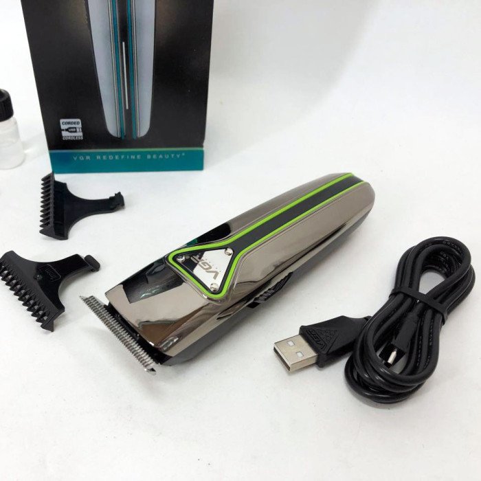 Професійна триммер бездротова для стрижки волосся VGR V-008 Pro, машинка для стрижки голови