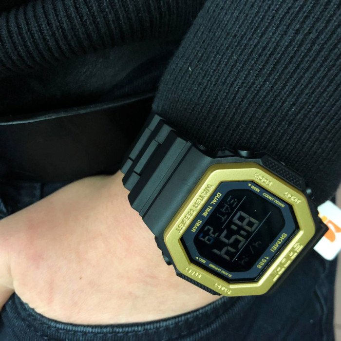 Годинник наручний чоловічий SKMEI 1988GD, армійський годинник протиударний, водостійкий тактичний годинник