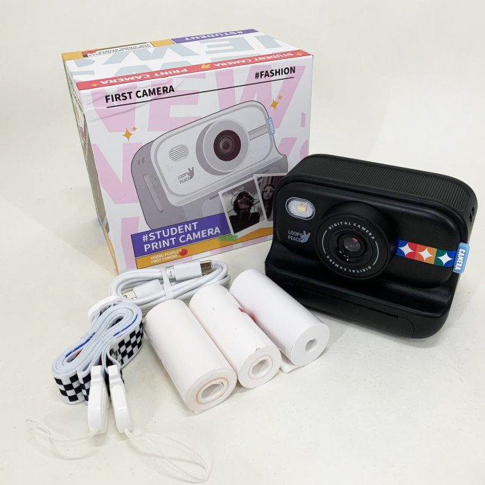 Дитячий фотоапарат миттєвого друку S9 BLACK
