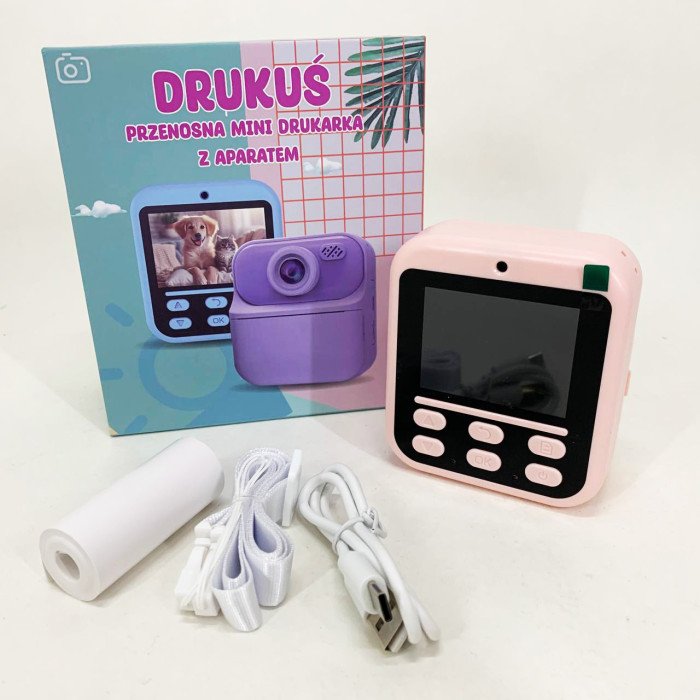 Дитячий фотоапарат миттєвого друку S1 Pink
