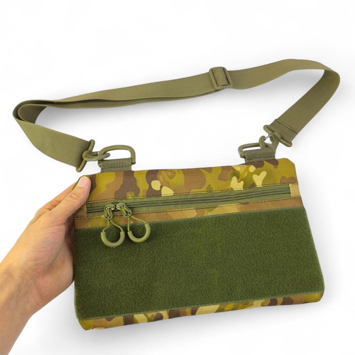 Молодіжна тактична сумка для патчів на плече з 4 кишенями multicam