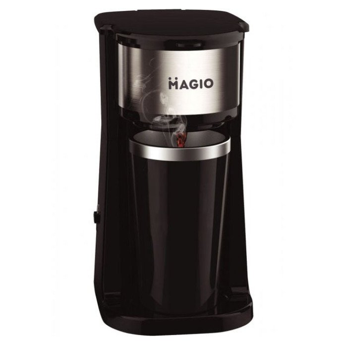 Кавоварка Magio MG-449 з термостаканом, Кавоварка для дому, Кавомашина домашня