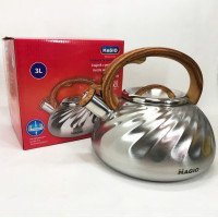 Чайник Magio MG-1194 3 л зі свистком, чайник зі свистком для індукційної плити, чайник газовий