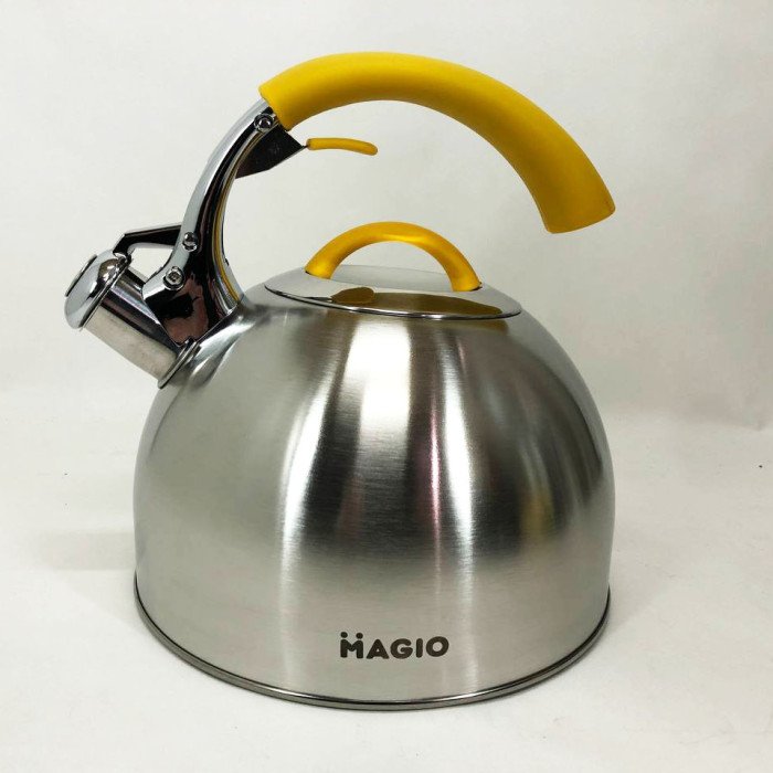 Чайник Magio MG-1191 2.5 Л зі свистком, гарний чайник для газової плити, чайник на плиту, чайник газовий