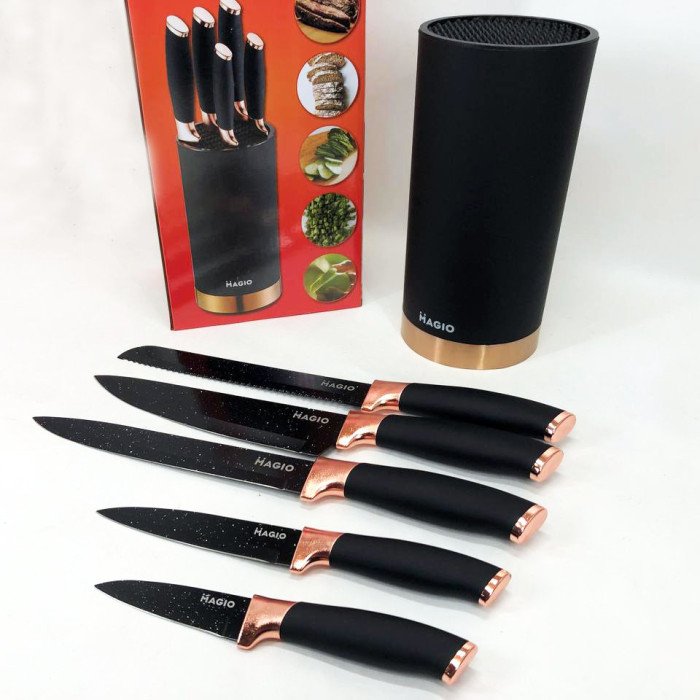 Набір ножів універсальний кухонний Magio MG-1091, набір кухарських ножів, кухонні ножі
