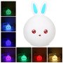 Силіконовий Нічний світильник ЗАЙЧИК дитячий LED лампа 7 кольорів з АКУМУЛЯТОРОМ