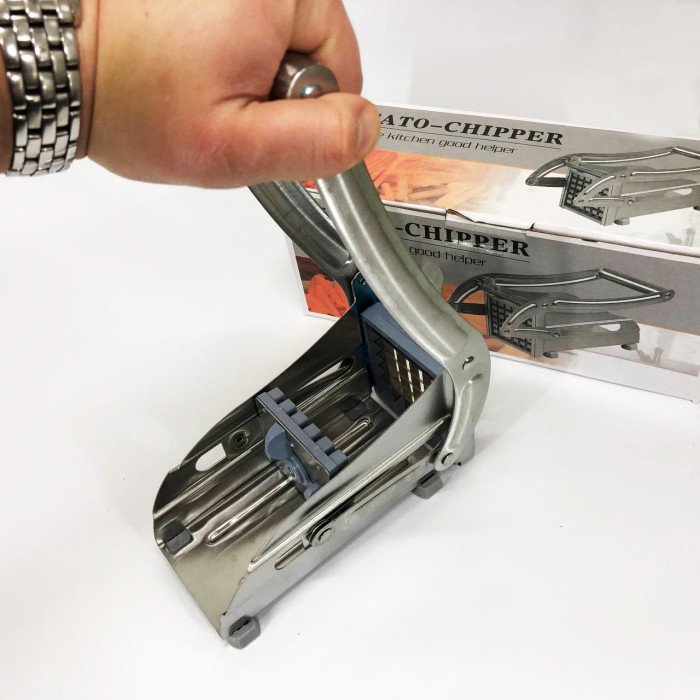 Ручна картоплерізка металева машинка Potato Chipper для нарізки картоплі фрі UN12-15