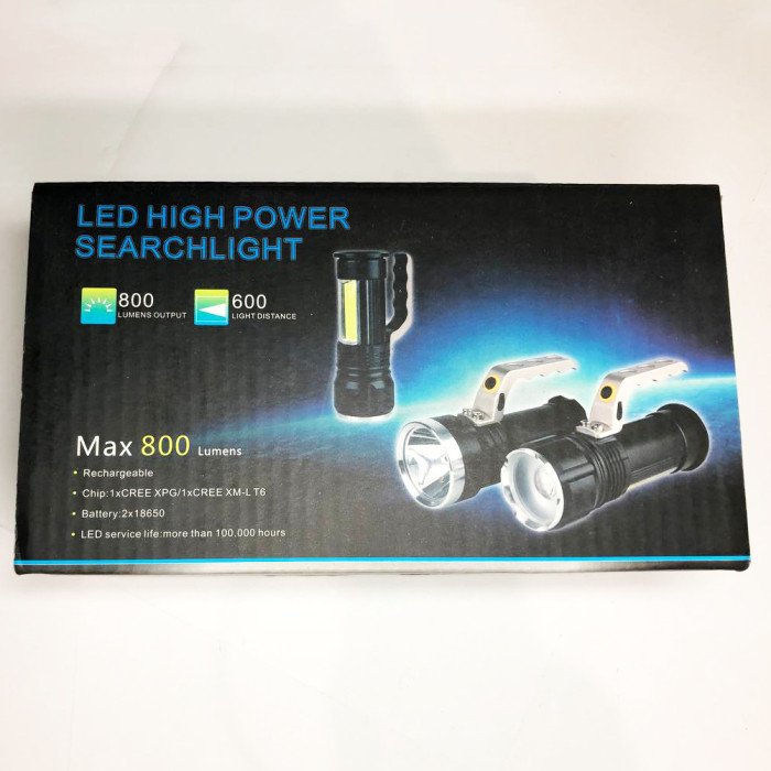 Професійний переносний ліхтар-прожектор Bailong S912-XPE+COB(white+red) 2 режими роботи