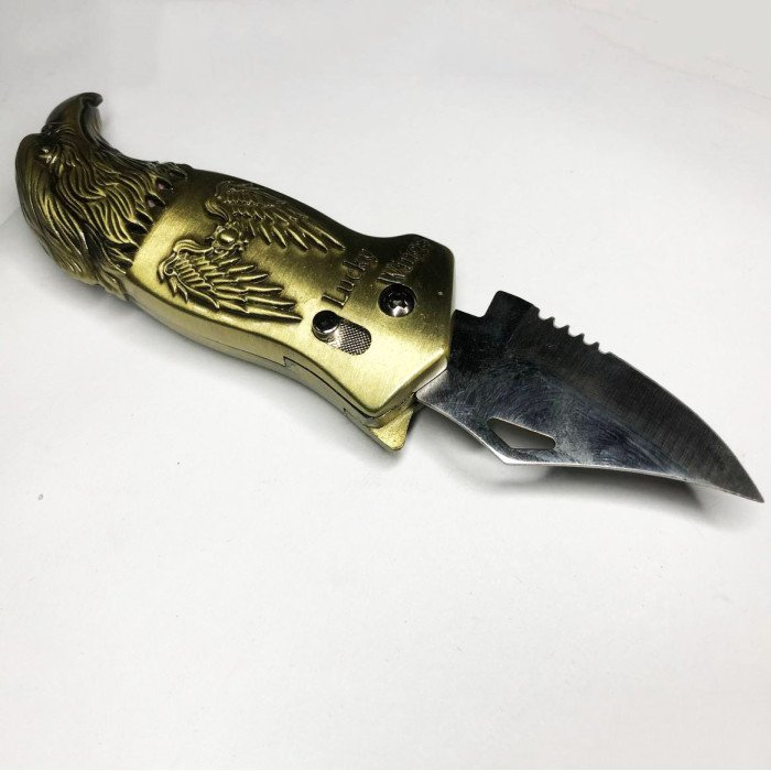 Газова запальничка у формі орла з ножем