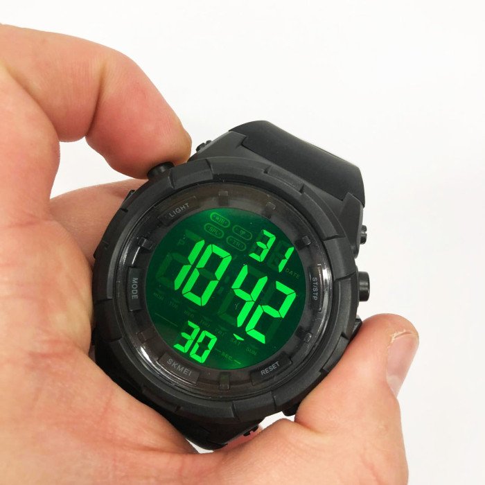 Годинник наручний чоловічий SKMEI 1845BK BLACK, водонепроникний чоловічий годинник. Колір: чорний