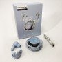 Бездротові навушники TWS T8 PRO з прозорим кейсом Вакуумний LED дисплей Bluetooth 5.3. Колір: блакитний