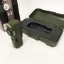 Ліхтарик-запальничка армійська MULTIFUNCTIONAL D51-COB, Запальничка на подарунок в упаковці. Колір: зелений