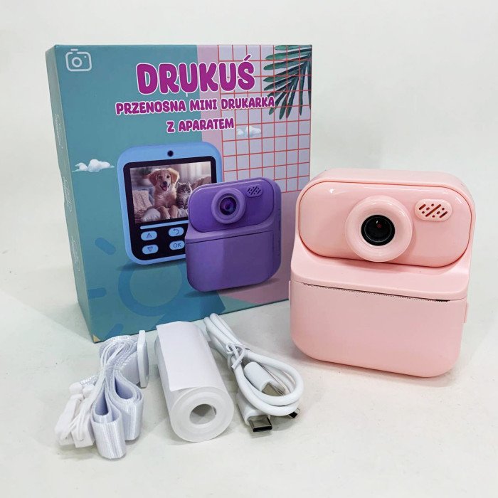 Дитячий фотоапарат миттєвого друку S1 Pink