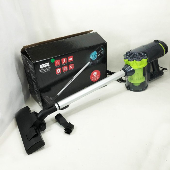 Побутовий контейнерний вакуумний вертикальний пилосос GOLDBERG GB-9904 5200 Вт циклонного типу Green