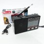 Радіо GOLON RX-8866 цифровий портативний радіоприймач із ліхтариком функцією PowerBank. Колір: чорний