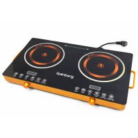 Електрична інфрачервона плита Rainberg RB-816 настільна сенсорна на 2 конфорки 5000Вт