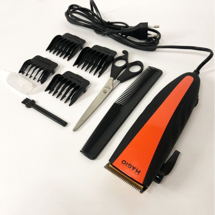 Машинка для стрижки MAGIO МG-581 титан, Машинка окантувальна, Електробритва для голови
