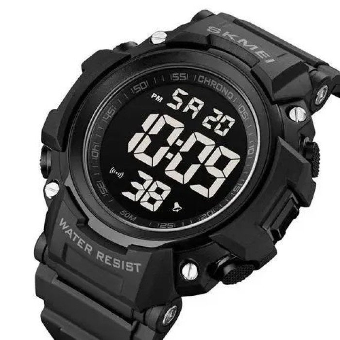 Годинник наручний чоловічий SKMEI 1886BKBK BLACK-BLACK, модний чоловічий годинник, годинник наручний чоловічий. Колір: чорний