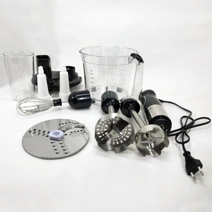 Багатофункціональний занурювальний мульти блендер 4в1 Rainberg RB-2238 подрібнювач 1200 Вт, потужний