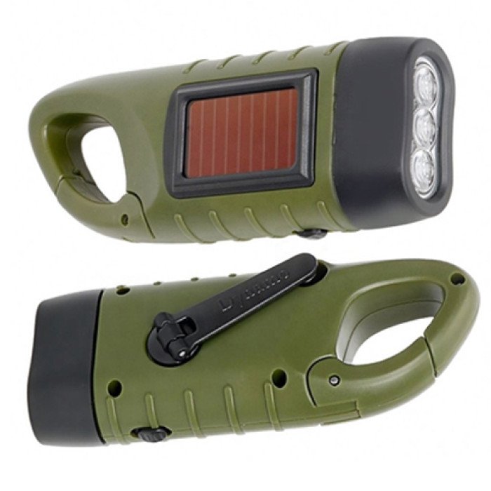 Ліхтар для кемпінгу LS-015-3х0.5W, вбудований акумулятор, сонячна батарея, ручна зарядка