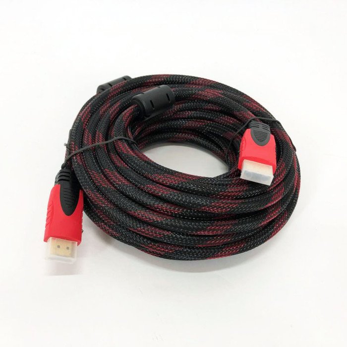 Кабель HDMI - HDMI 10m посилений в обмотці 10м шнур