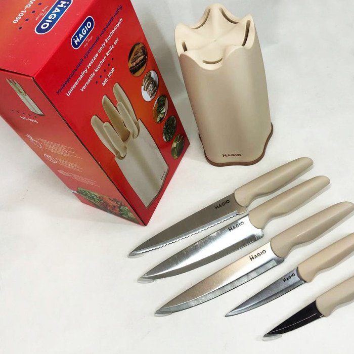 Набір ножів універсальний кухонний Magio MG-1090, кухарські ножі набір, кухонні ножі