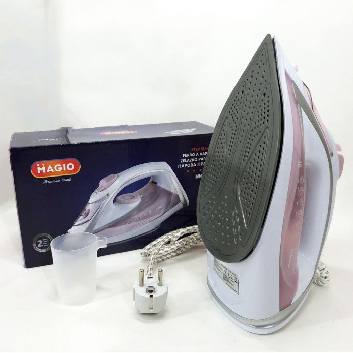Праска MAGIO MG-532, праска електрична парова, парова праска відпарювач, професійна парова праска