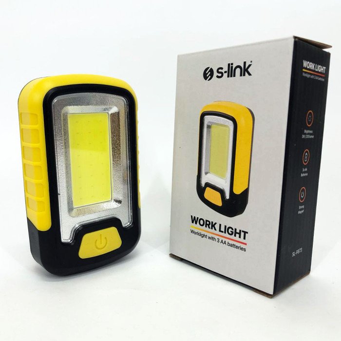 Міні-прожектор S-link SL-F673 (працює на батарейках) з магнітом, світлодіодний ліхтар для кемпінгу