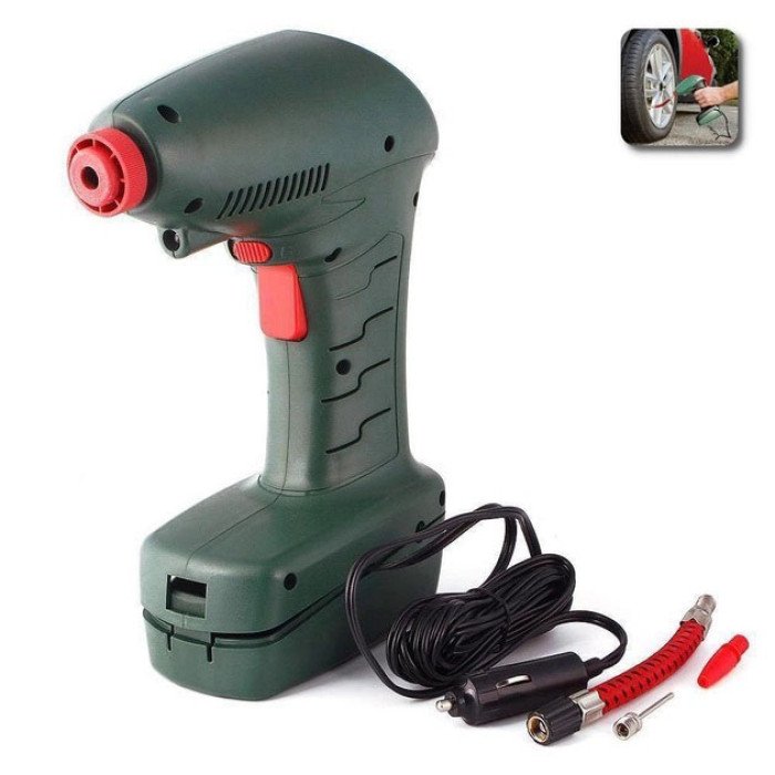 Портативний автомобільний повітряний компресор Air Compressor Dragon з електронним манометром
