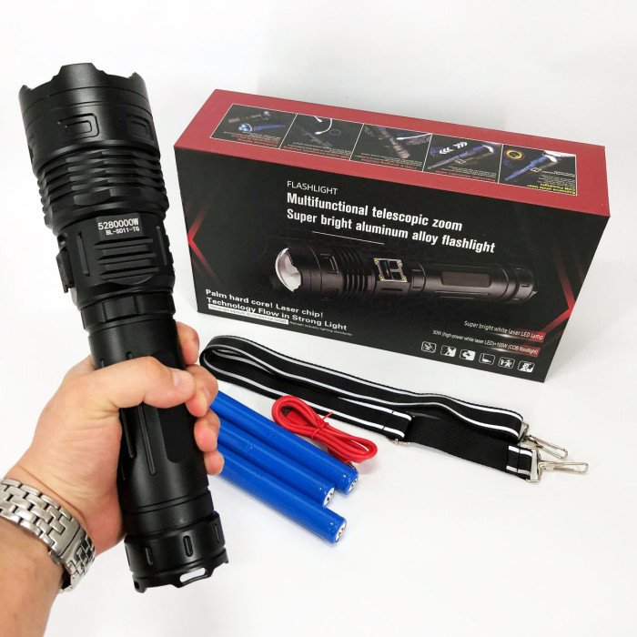 Ліхтар акумуляторний BL-S011 PM50-TG-COB power bank, Ліхтарик світлодіодний ручний портативний