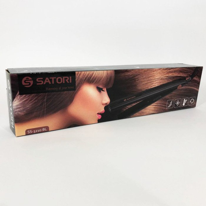 Щипці для волосся Satori SS-3210-BL, гофре плойка прасок для волосся, професійний прасок