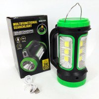Кемпінговий ліхтар XBL 818C-3W+COB, Ліхтарик акумуляторний кемпінговий, Ліхтар-світильник. Колір: зелений