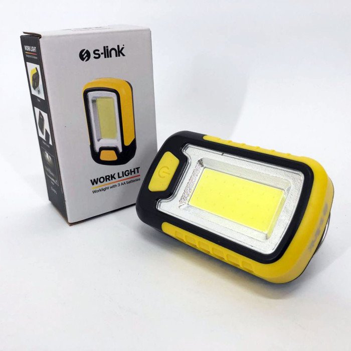 Міні-прожектор S-link SL-F673 (працює на батарейках) з магнітом, світлодіодний ліхтар для кемпінгу