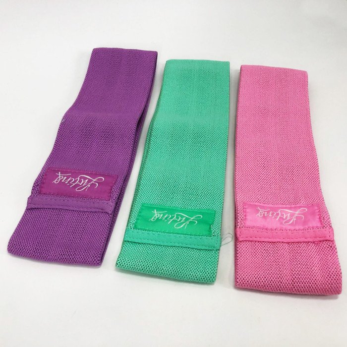 Гумки для фітнесу та спорту WOW LT-003 Набір тканинна стрічка еспандер 3 шт, Джгут еспандер для заняття