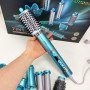 Фен-стайлер для волосся 7в1 VGR V-477 Blue Professional 1400 Вт 7 насадок
