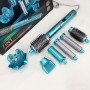 Фен-стайлер для волосся 7в1 VGR V-477 Blue Professional 1400 Вт 7 насадок