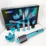 Фен-стайлер для волосся 7в1 VGR V-477 Blue Professional 1400 Вт 7 насадок
