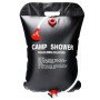 Походный туристический душ 20л 50°C CAMP SHOWER 41x60 см, кемпинговый душ с шнуром и крюком для подверса