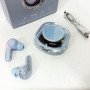 Бездротові навушники TWS T8 PRO з прозорим кейсом Вакуумний LED дисплей Bluetooth 5.3. Колір: блакитний