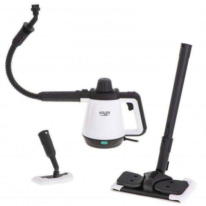 Пароочисник для дому та автомобіля ручний електричний Adler AD 7038 2000Вт 450мл парова швабра
