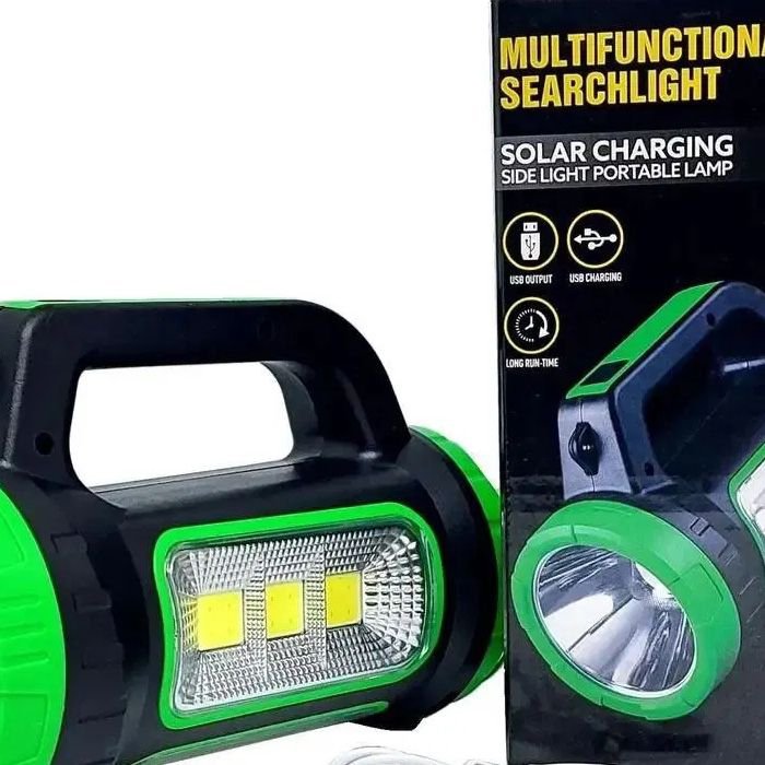 Кемпінговий ліхтар XBL 818C-3W+COB, Ліхтарик акумуляторний кемпінговий, Ліхтар-світильник. Колір: зелений