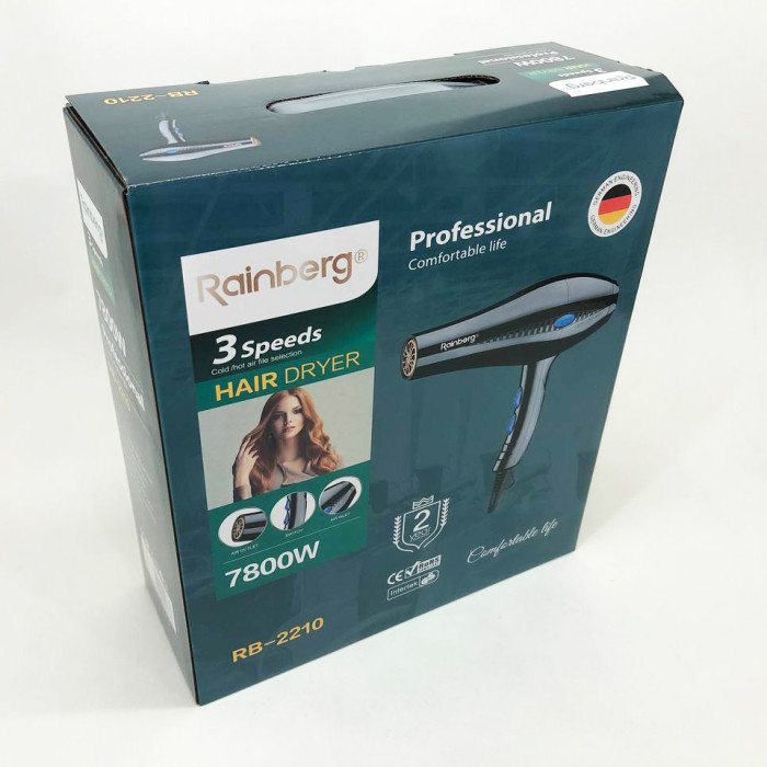 Фен для сушіння волосся Rainberg RB-2210