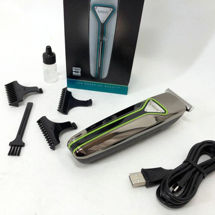 Професійна триммер бездротова для стрижки волосся VGR V-008 Pro, машинка для стрижки голови