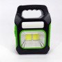 Портативний ліхтар лампа JY-978B акумуляторний із сонячною панеллю + Power Bank. Колір: зелений