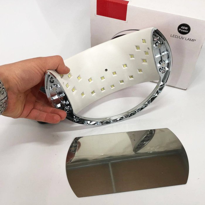 Ультрафіолетова лампа для Манікюру UV LAMP Sun 6, Світлодіодна сушарка для гель лаку. Колір: рожевий