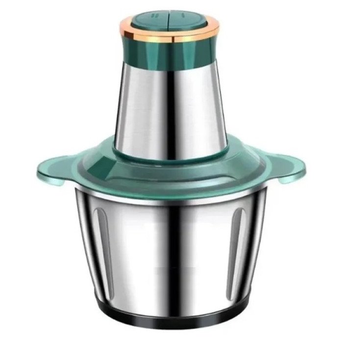 Подрібнювач для кухні, подрібнювач чопер кухонний, блендер з металічною чашею 2л