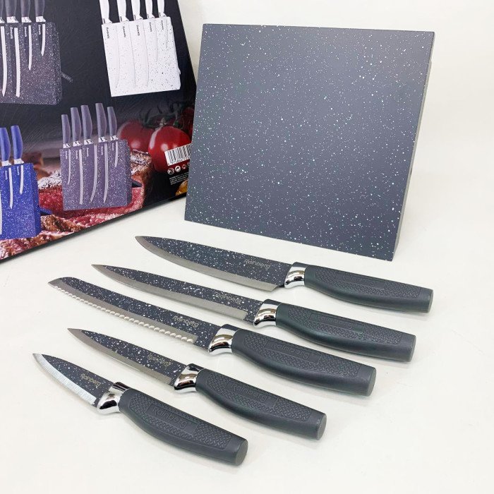 Набір ножів Rainberg RB-2322 з нержавіючої сталі з магнітною основою Gray